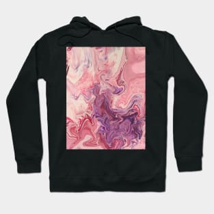 Pink purple and red dirty pour Hoodie